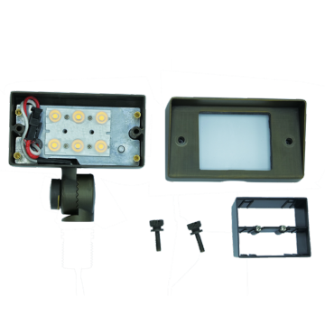 Holofote de latão fundido e luz de parede 12v