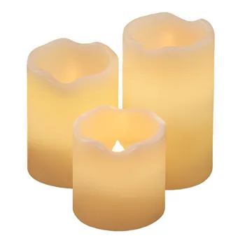 Lifetime guaranteed flickering plastic LED candle