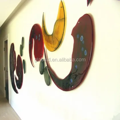 new design murano glass wall art