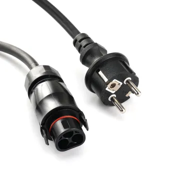 Customizable BC01 Rubber LY01 Male EU Schuko Deye Solar Power Micro Inverter Connectors and Cables