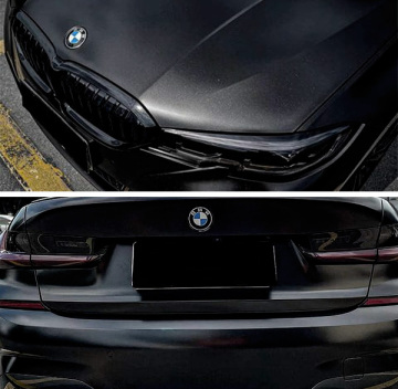 Kos yang Berkesan Kabut Kereta Black Wrap Vinyl