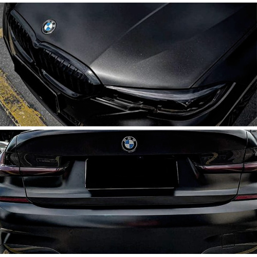 Vinilo de envoltura de coche negro rendible