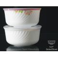 Noodle Bowl With Flower Pattern