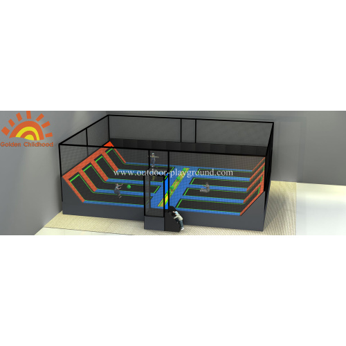 Gymnastic Dodgeball Trampoline Playground Area For Kids