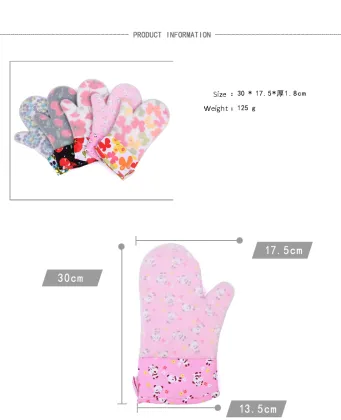 Customized Silicone Oven Mitts with Resistance and Insulation - Smart Oven Mitts with Pattern