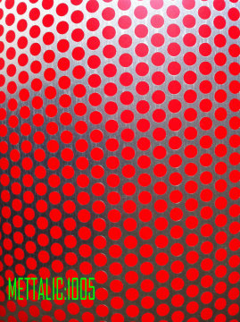 Red Round Mettlic HPL