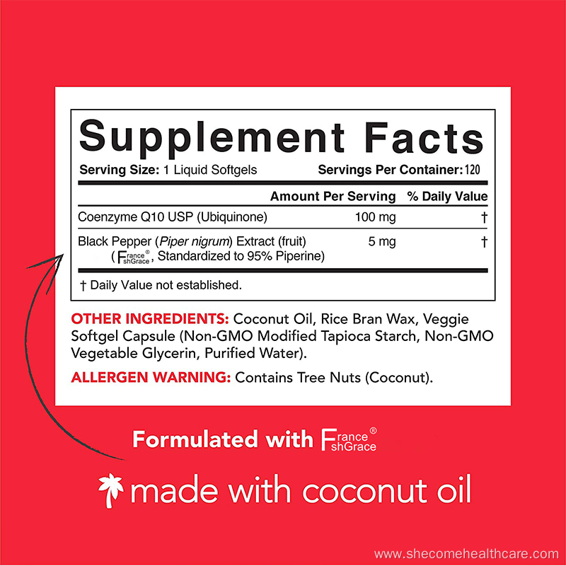 coq10 capsules help with fertility herbal coq10 Softgels