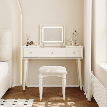 Hot Sale Modern LED Mirror Dressing Table with Drawers