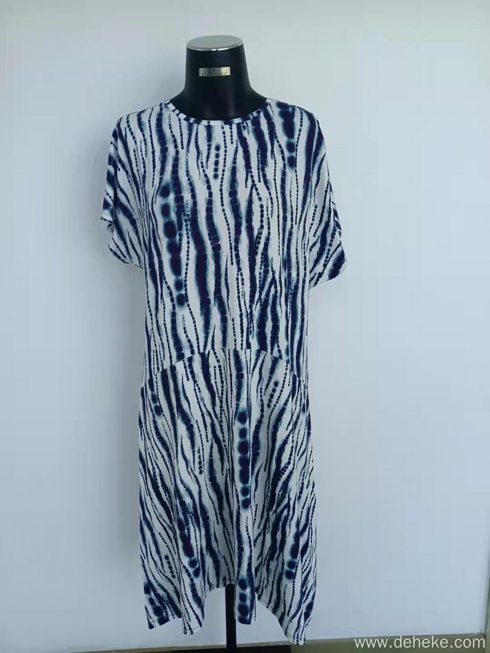 Women's knit print dress