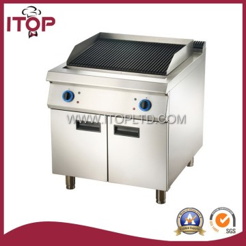 Gas Lava Rock Grill With Cabinet