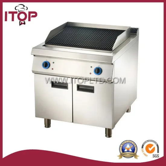 Gas Lava Rock Grill With Cabinet