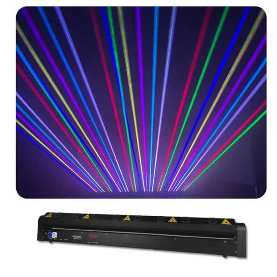 8-Head RGB Full Color Laser Bar for Nightclubs, DJs, and Disco Lighting