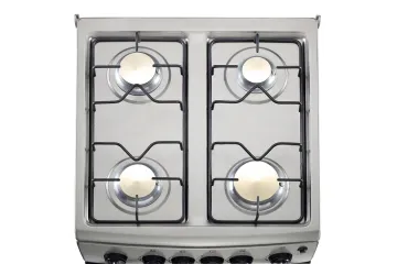 Commercial 4 Burners gas stove with bakery oven