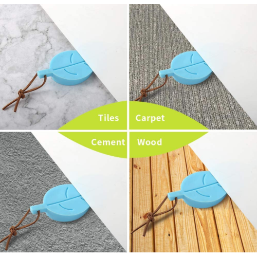 Cute Colorful Leaf Style Silicone Door Stopper