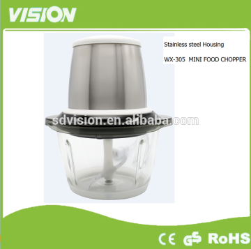 WX305 1.2L 250W push button electric mini food chopper meat grinder