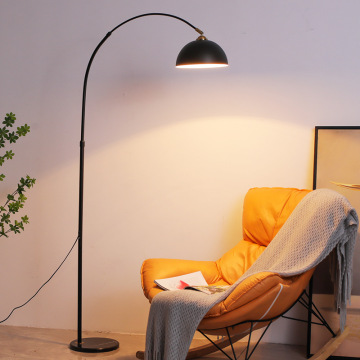 Nordic Modern Minimalist Black Metal Adjustable Floor Lamp for Living Room and Office