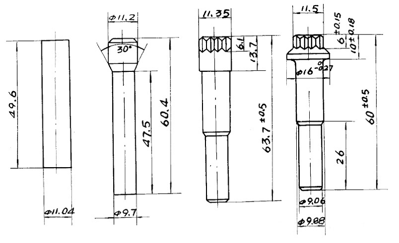 Collection of Hexagon Small Flange Bolt Cold Heading Processes