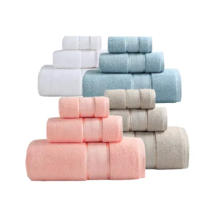 100% Cotton Bath Towel Set for Home Hotel