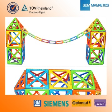 Wholesale ABS magnetic pipe blocks building toys
