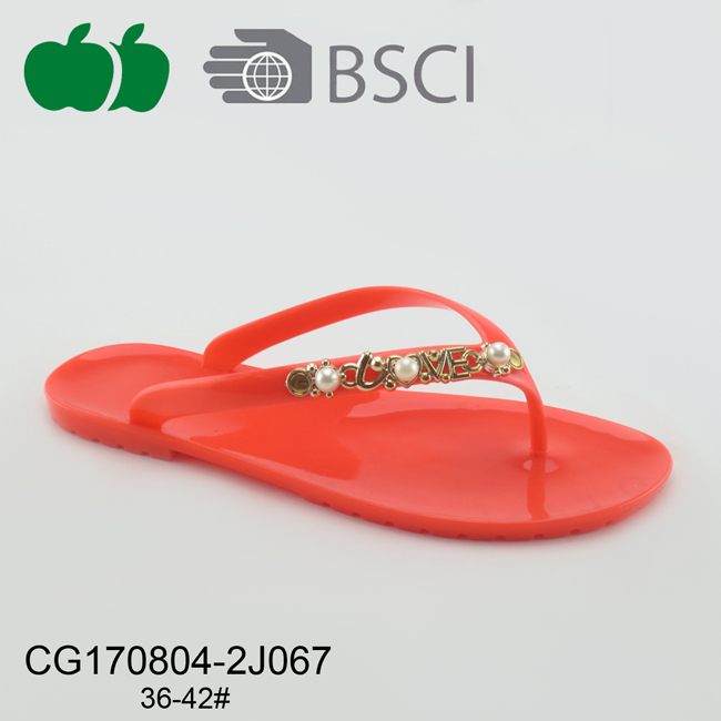 flat summer pvc flip flop