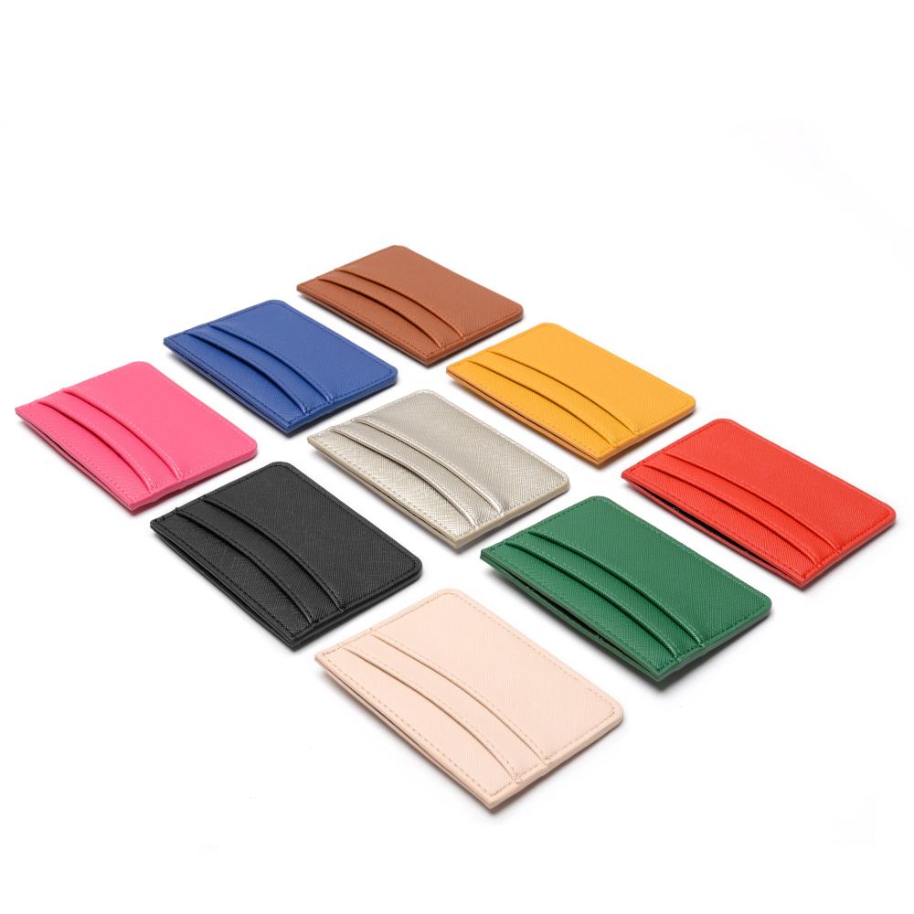 متعدد الألوان 2 Pack Slim Minimalist Wallet حامل