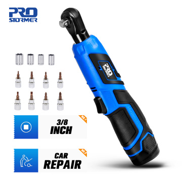 40Nm Cordless Electric Wrench 12V 3/8 Ratchet Wrench to Removal Screw Nut Car Repair Tool Angle Drill Screwdriver by PROSTORMER