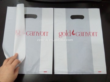 HDPE Side Gusset Bag With Die Cut Handle