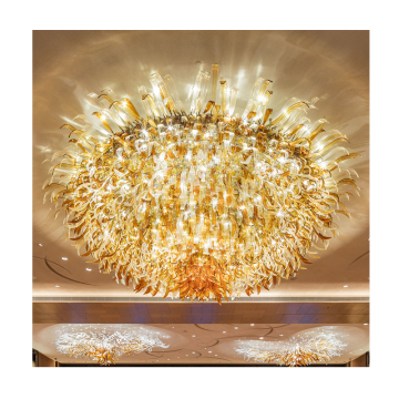 Customized Hotel Lobby Golden Large Art Ceiling Chandelier
