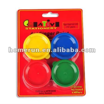4 colors finger paints/ water color paints