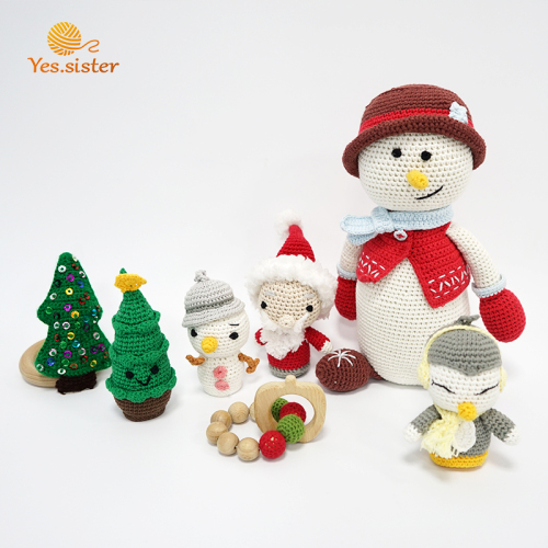 Baju salji buatan tangan Krismas Snowman Doll