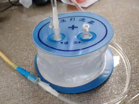 Sterile processed wound drainage negative pressure