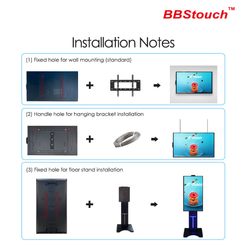 75" High brightness LCD digital signage