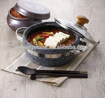 soup pot /stone soup pot/Sizzling Hot Pot for Bibimbap and Soup /Stone Bowl Hot Pot-Bibimbap and Tofu Soup