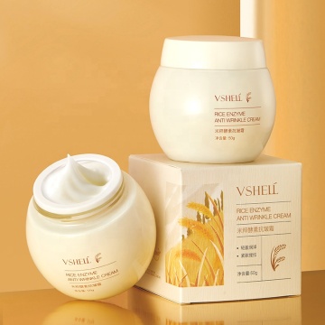 Rice Face Cream with Vitamin C, Niacinamide, and Retinol for Anti-Wrinkle and Glowing Skin
