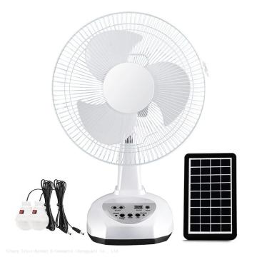 12 Inch Solar Charging Fan - Long Life Home and Outdoor Table Fan