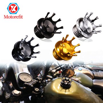 Aluminum Quality Motorcycle Crown Style Fuel Tank Cap for Harley Davidson