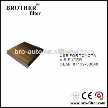 High quality OEM auto air filter 8713930040 for Toyota car air conditioner filter