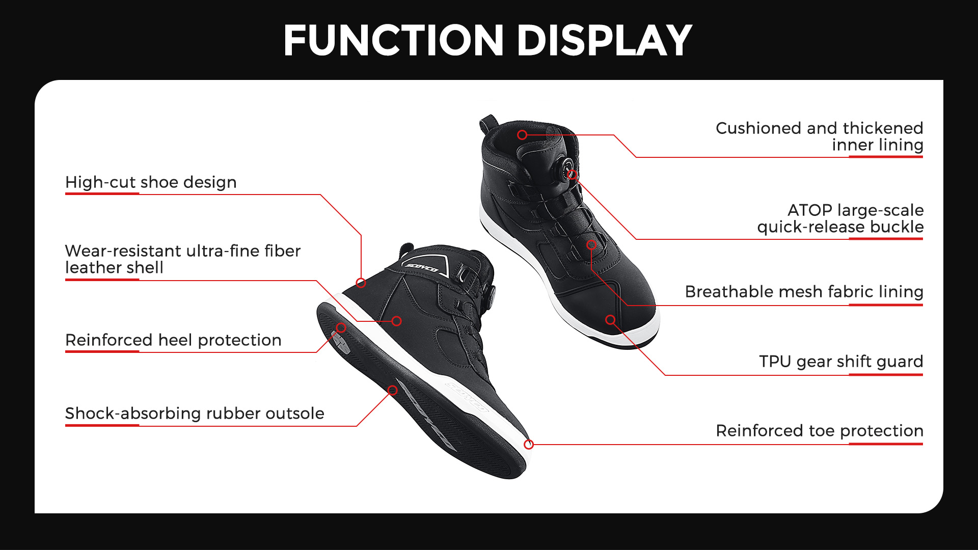 best street motorcycle shoes