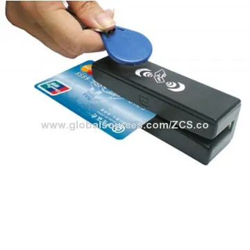 Compact Size USB Smart Card Reader, Supports Magnetic and RF Reader/Writer