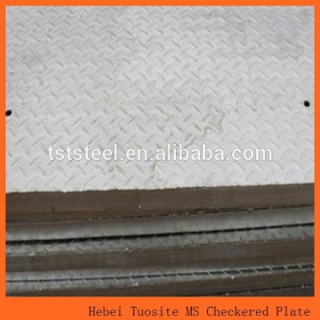 Hot rolled MS checkered sheet carbon steel checkered plate for making deck board