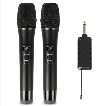 Sistema di microfono wireless a doppio VHF professionale per karaoke e OEM Factory