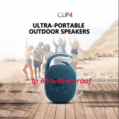 Waterproof Wireless Bass Subwoofer Fabric Speaker with Hook for JBL clip4 BT 5.0