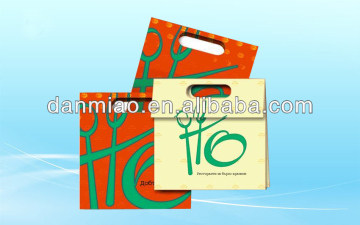 Reusable mini artpaper printing bags with die-cut handle