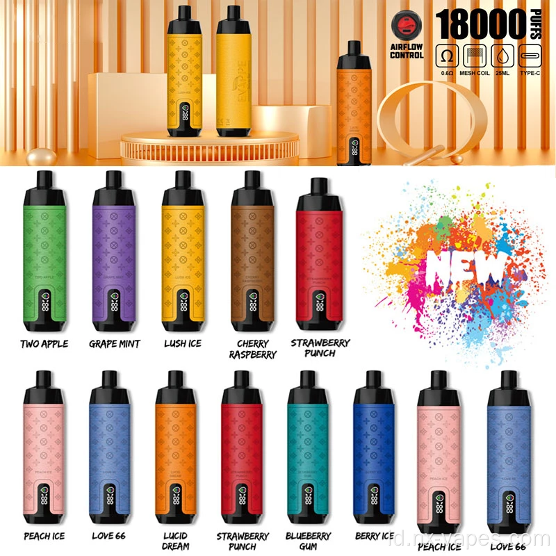 Aivono deluxe bar 18000 puff vape sekali pakai