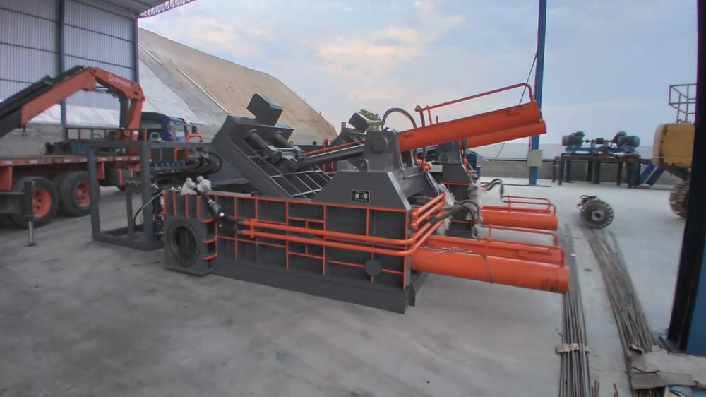 High Efficiency Hydraulic Scrap Metal Swarf Baler Machine