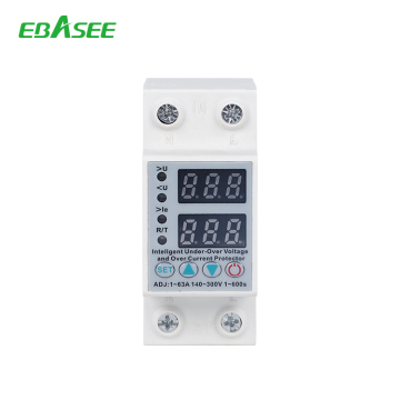 EBASEE BX3PY6 Single Din Rail Self-Recovery Over/Under Voltage Delay Protector