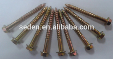 high strength hex head flange surface umbrella tooth wood screw
