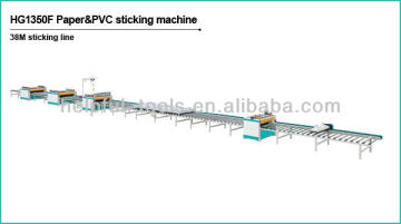 PVC paper laminating machine 38M line/PVC paper sticking product line HG1350F