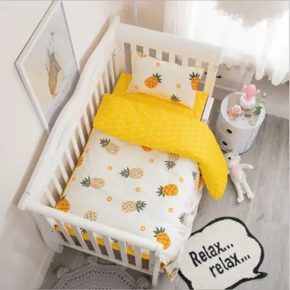 cartoon baby cotton babies crib bedding set