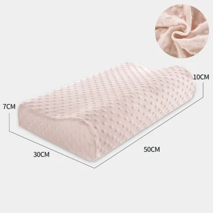 Wave Shape Memory Foam Orthopedic Cervical Pillow with Bamboo Cover